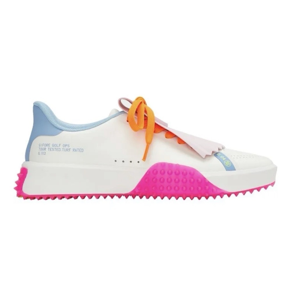 G/Fore G.112 Kiltie Women's 5 white pink Golf Shoes New  GLF000022